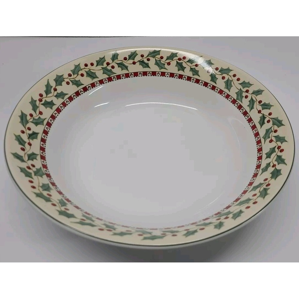 Sakura 9" Round Vegetable Bowl Christmas‎ Bears Debbie Mumm